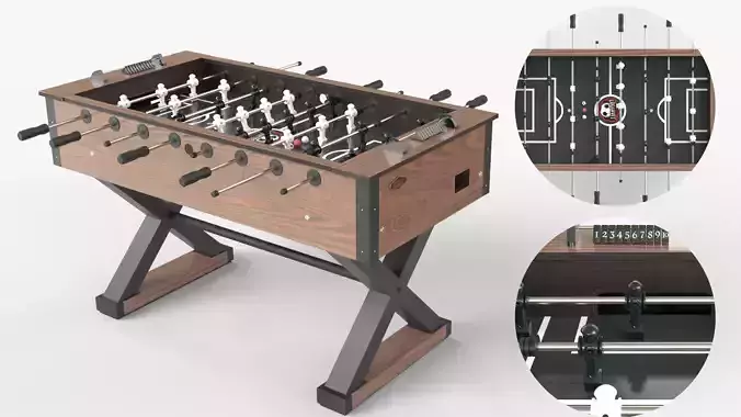 Wooden football table