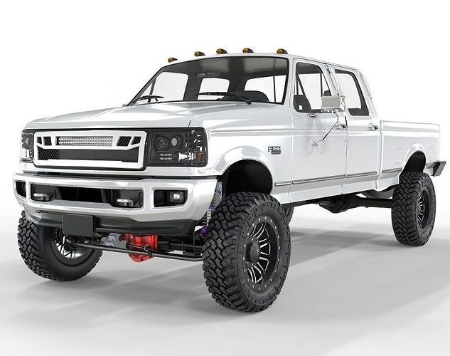 Generic f250 Power Stroke Lifted Truck 3D model