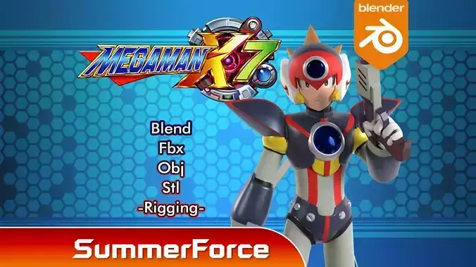 Axl - Megaman X7 3D model