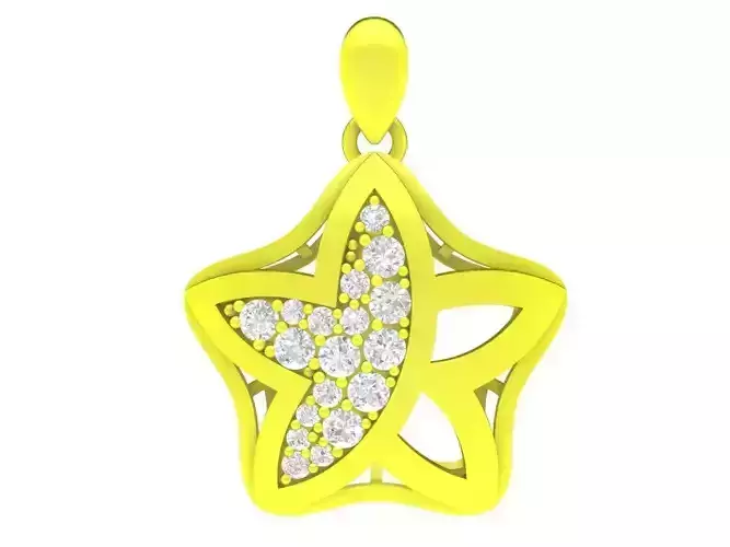 A4629 Diamond Star Pendant