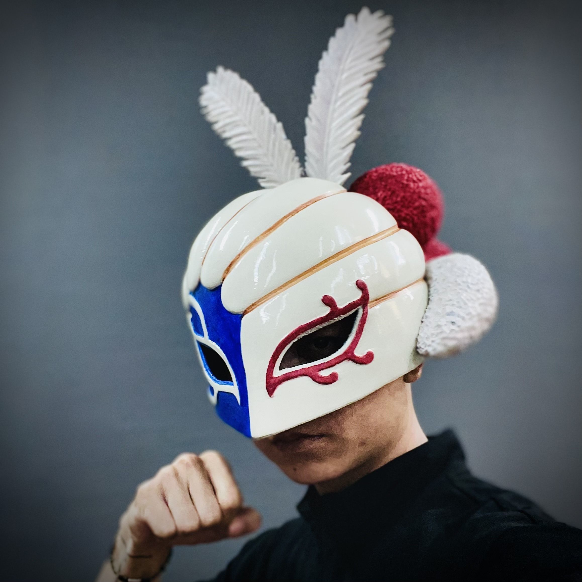 William Vengeance Mask - Black Clover Cosplay 3D print model_1