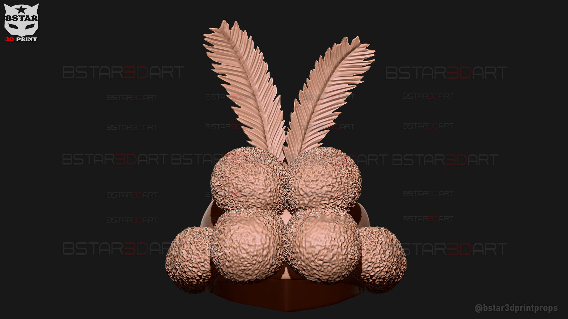 William Vengeance Mask - Black Clover Cosplay 3D print model_26