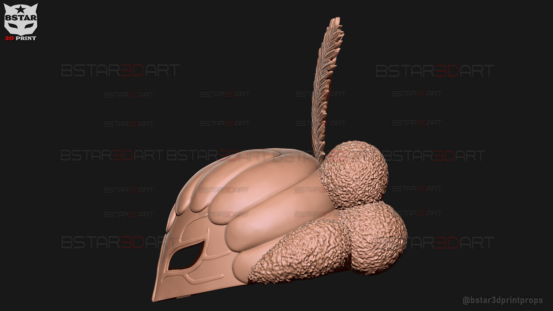 William Vengeance Mask - Black Clover Cosplay 3D print model_24