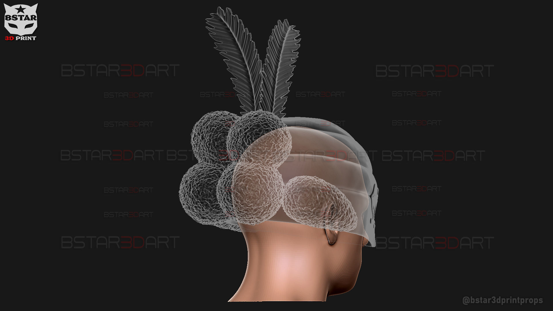 William Vengeance Mask - Black Clover Cosplay 3D print model_31