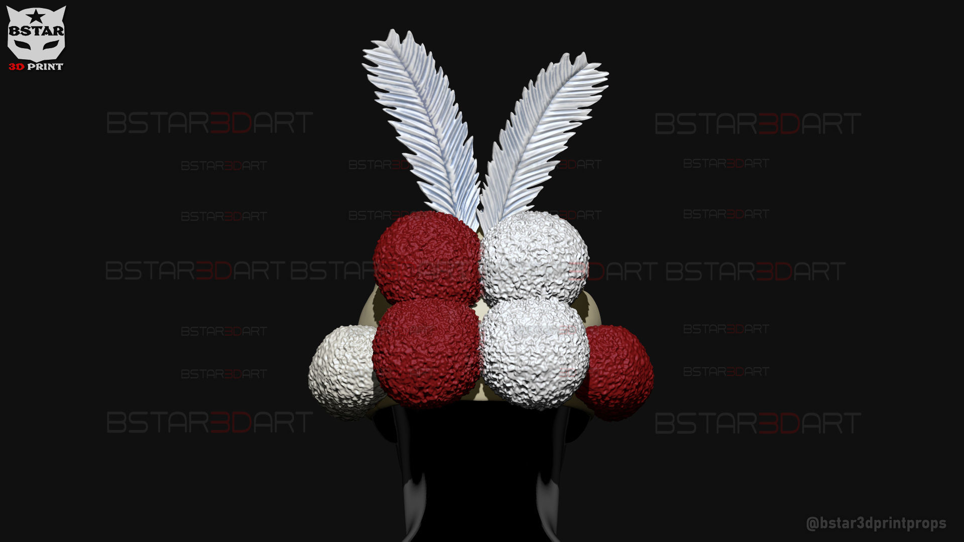 William Vengeance Mask - Black Clover Cosplay 3D print model_15