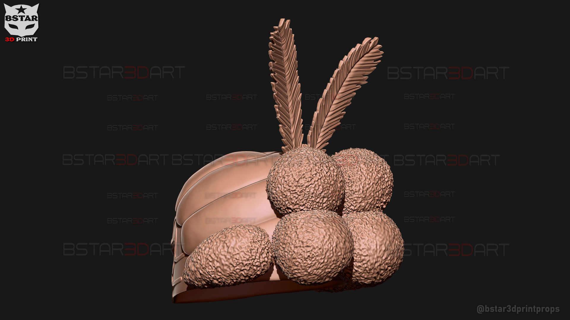 William Vengeance Mask - Black Clover Cosplay 3D print model_25