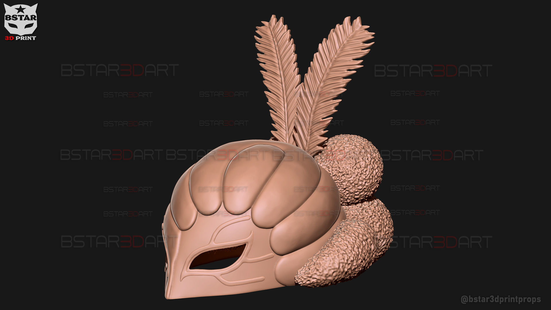 William Vengeance Mask - Black Clover Cosplay 3D print model_23