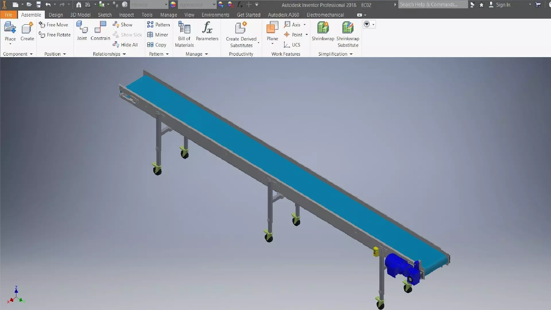 Industrial Conveyors and Chains 3D model_0