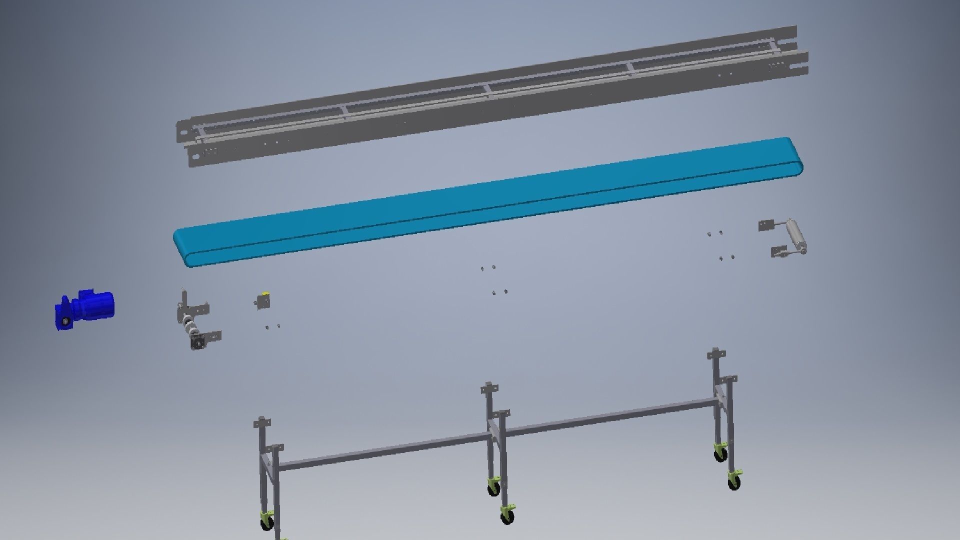 Industrial Conveyors and Chains 3D model_8