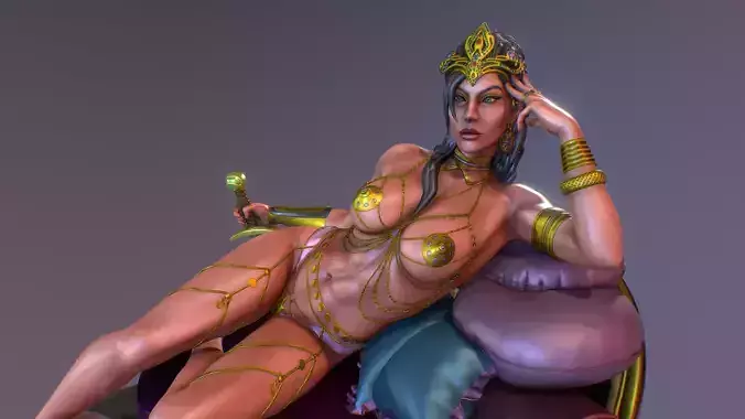 Figure of Dejah Thoris  princess of Mars 3D print model