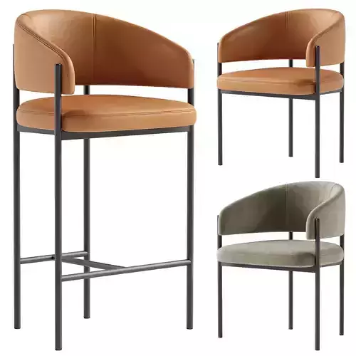 lorenzo barstool and lorenzo chair