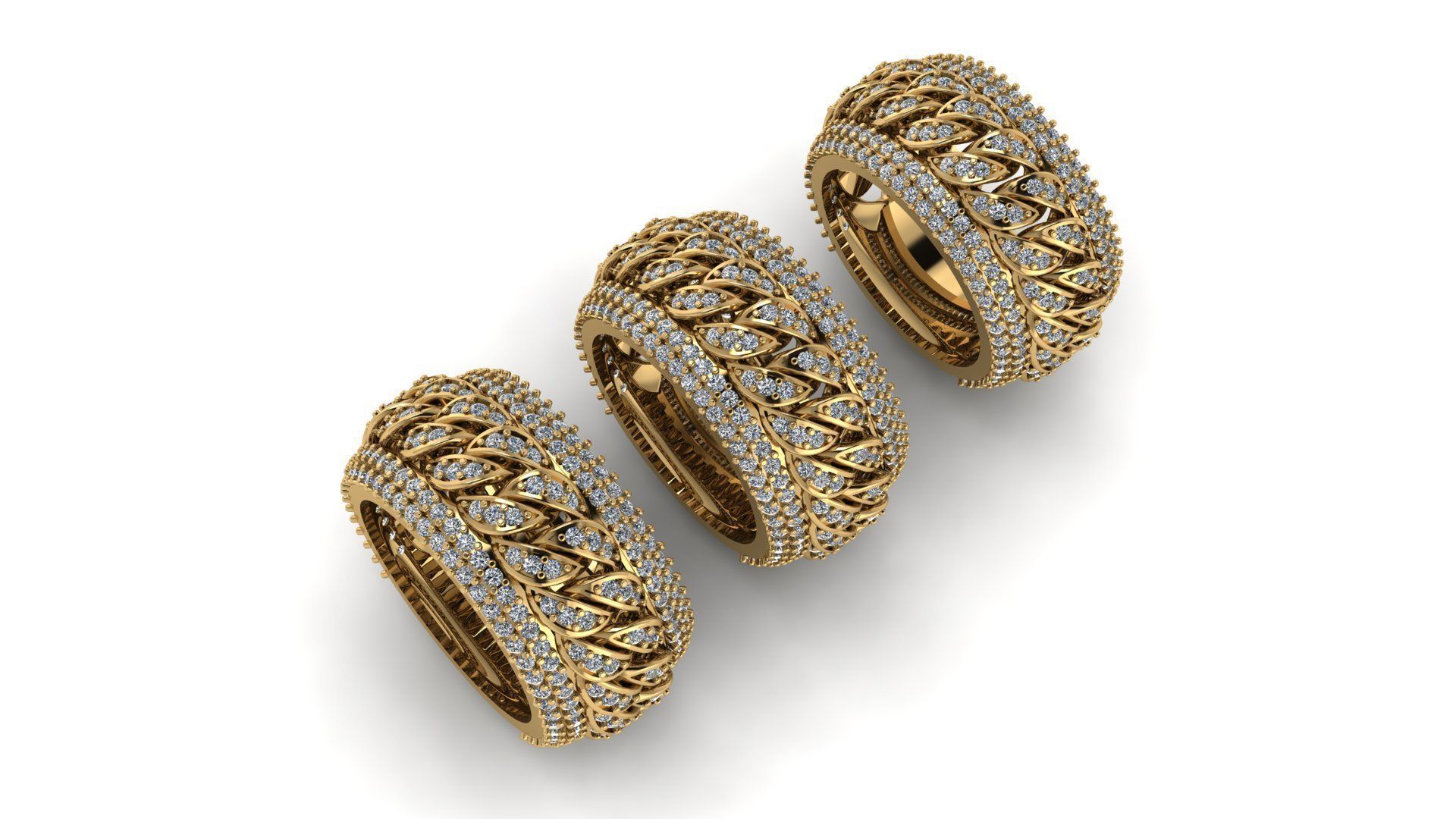 Cuban link band 3D print model_1