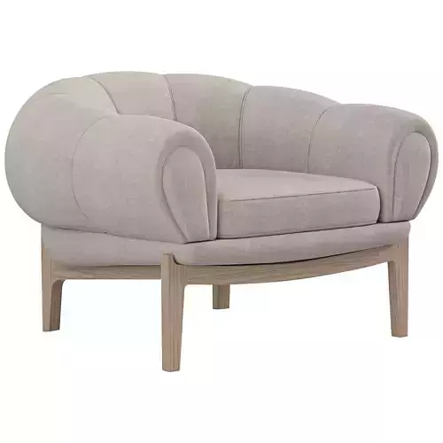 Croissant lounge armchair