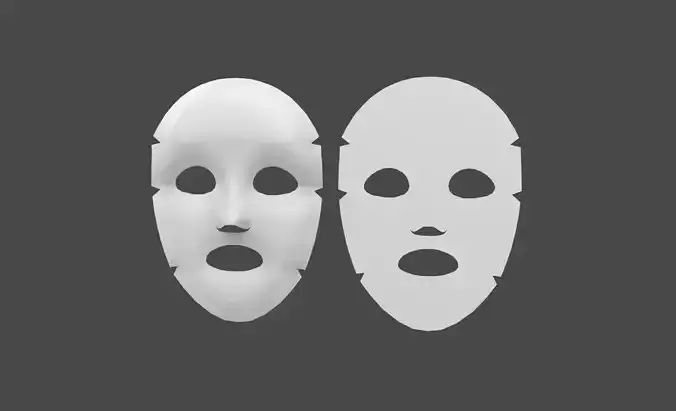 Prop19 Face Mask Low-poly 3D model