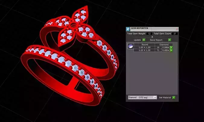 Women Ring 3D print model