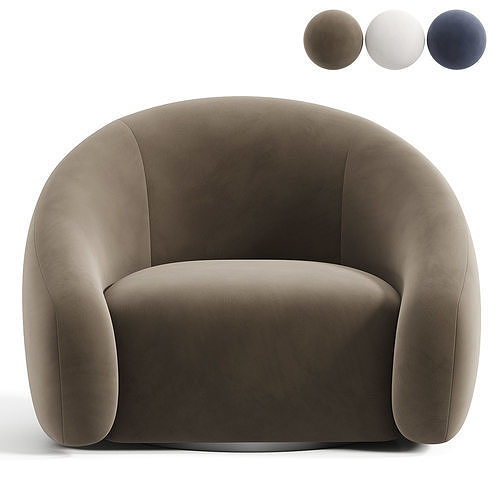 Roger Sculpt Chair Low-poly 3D model