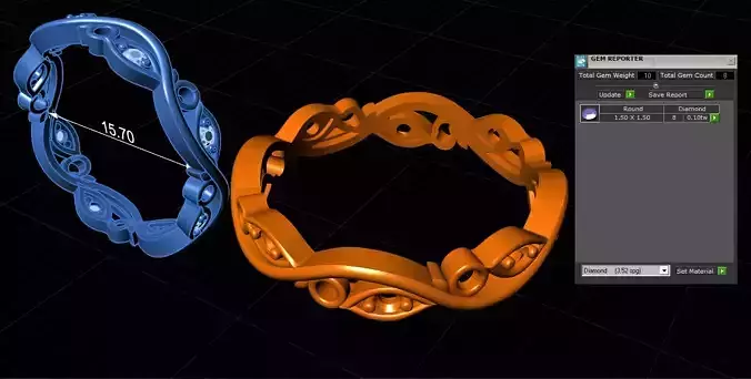 Women Ring 3D print model