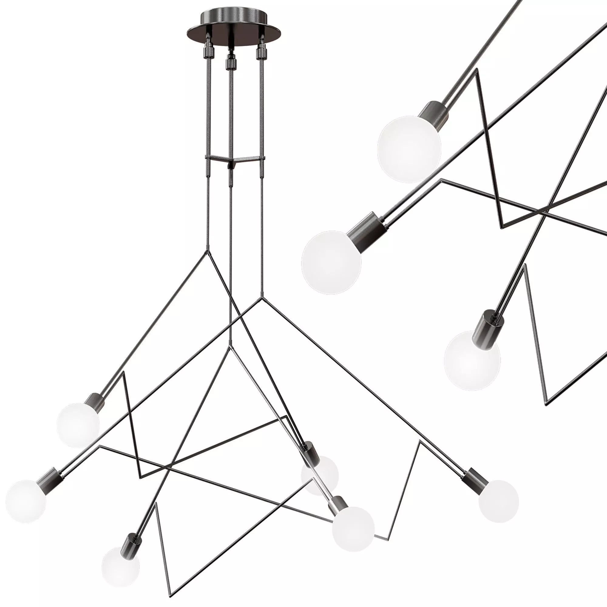 Divergence Outdoor Pendant Light 3D model_0