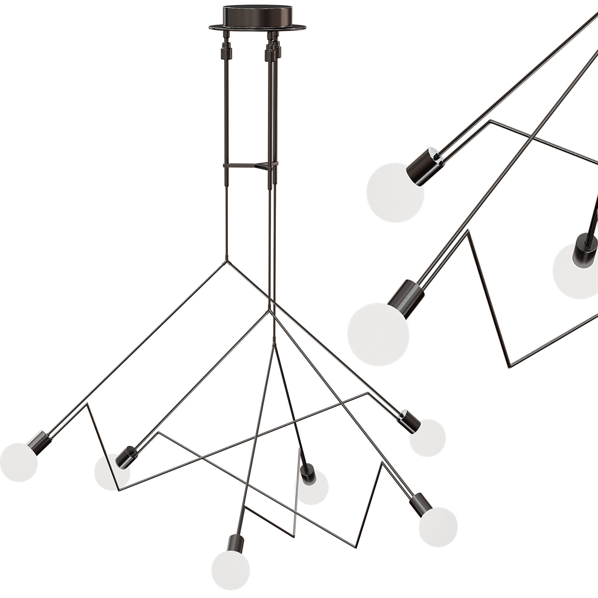 Divergence Outdoor Pendant Light 3D model_1