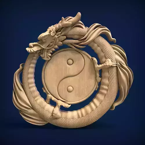 Carved panel painting STL