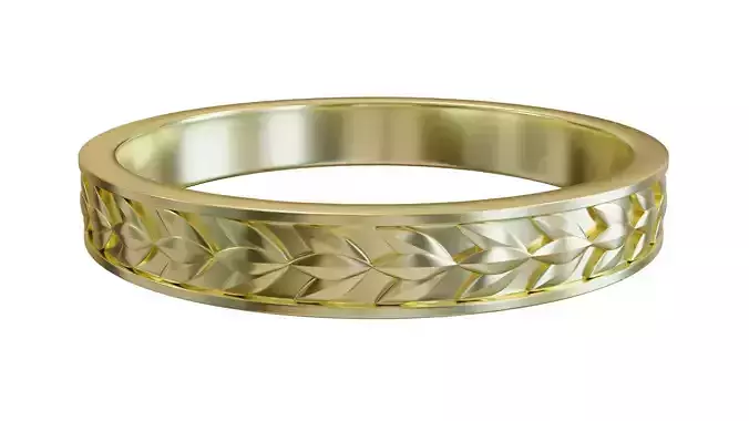 Custom Design Leaf Ring