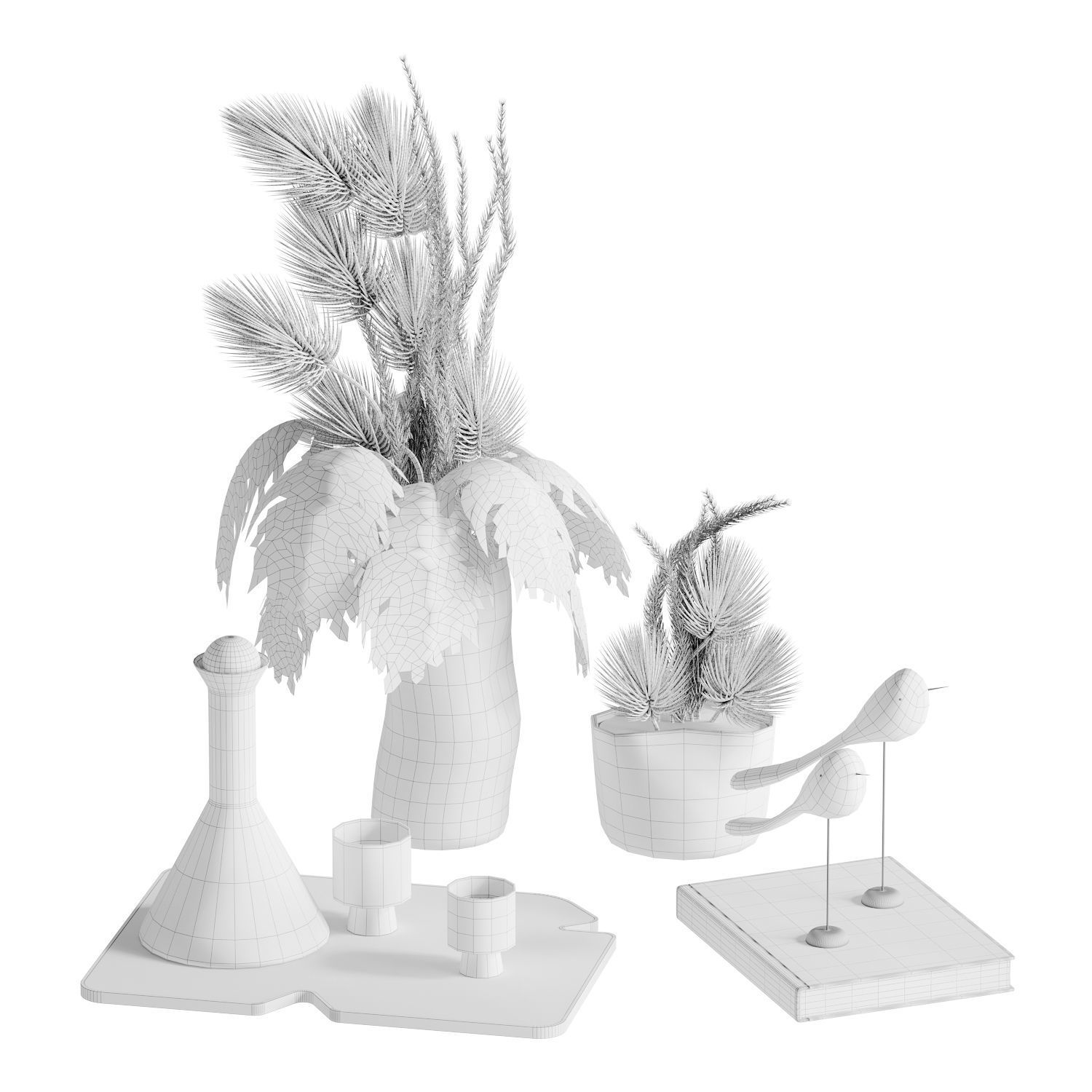  Decorative Set 07 Low-poly 3D model_4