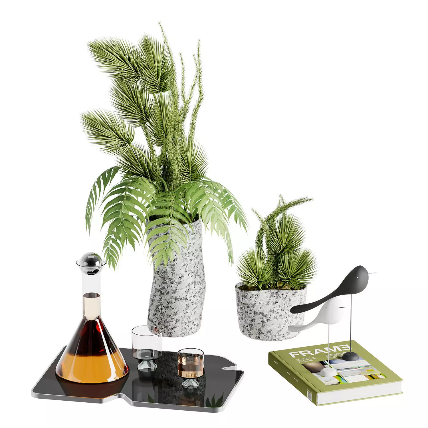  Decorative Set 07 Low-poly 3D model_0