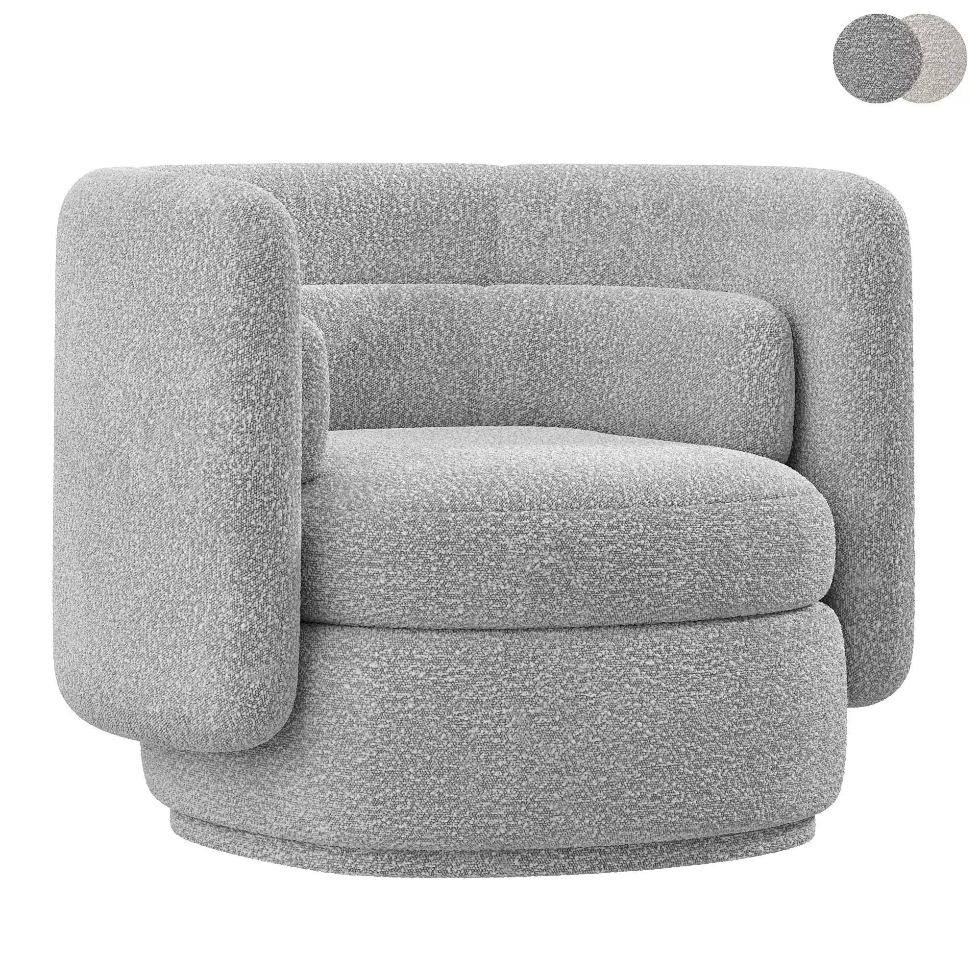 Buckle Occasional Chair 3D model