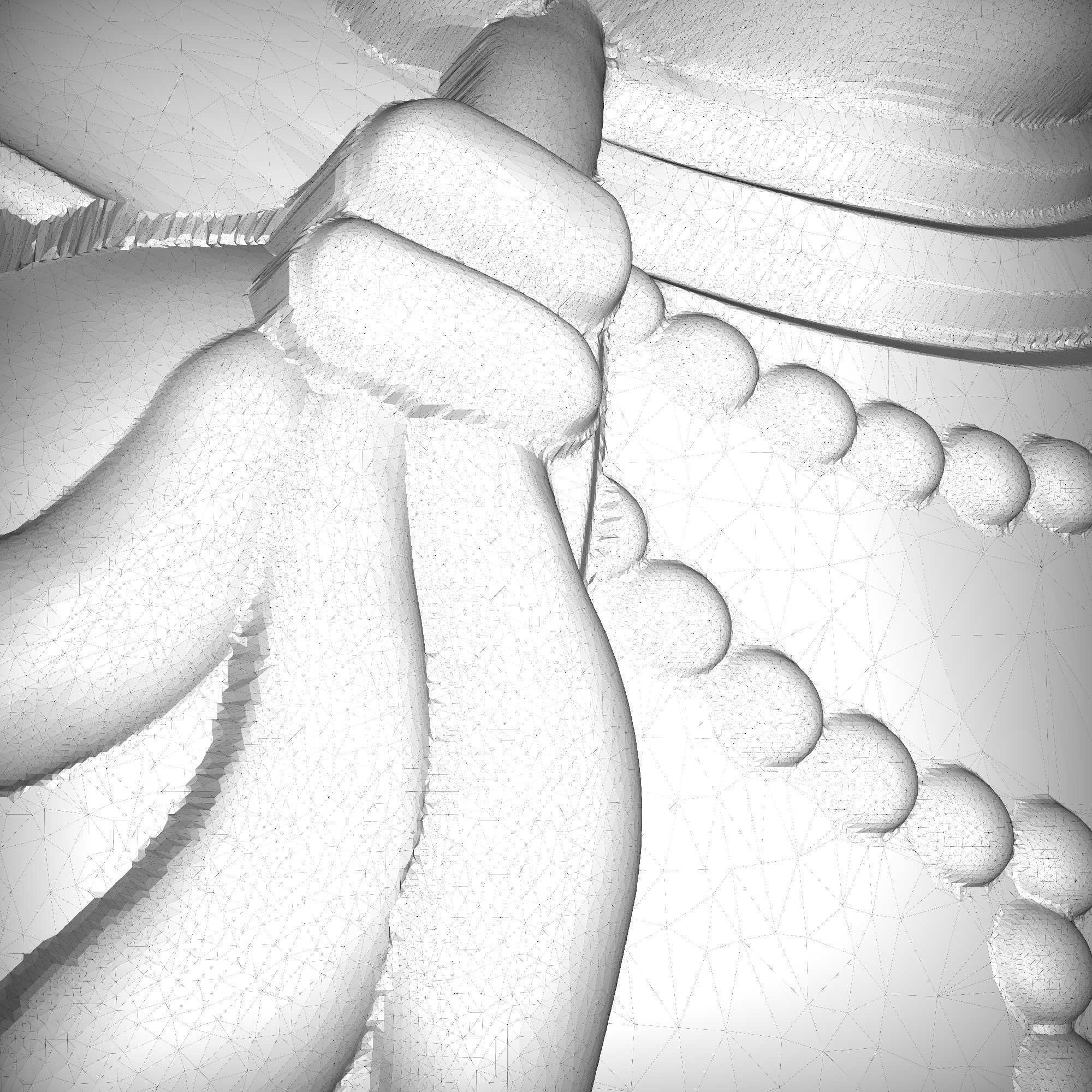 Carved panel painting STL 3D print model_6