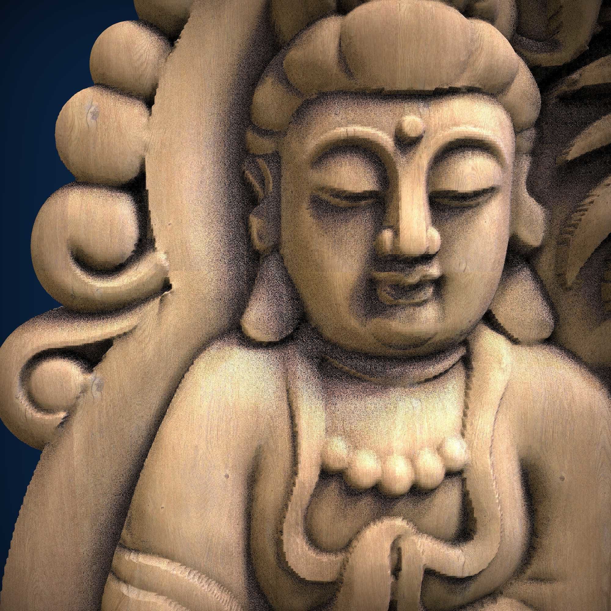 Carved panel painting STL 3D print model_1