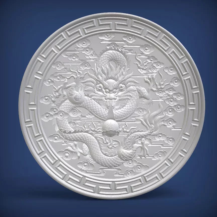 Carved panel painting STL 3D print model