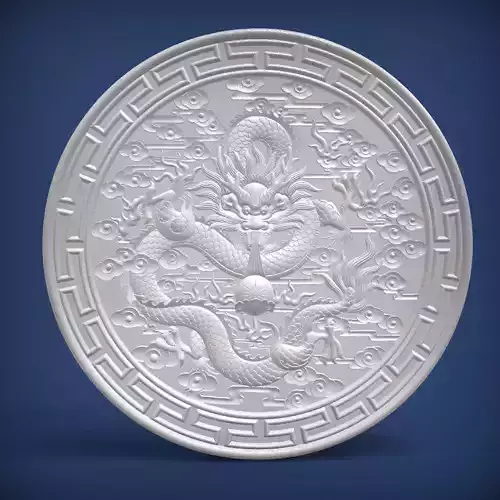 Carved panel painting STL