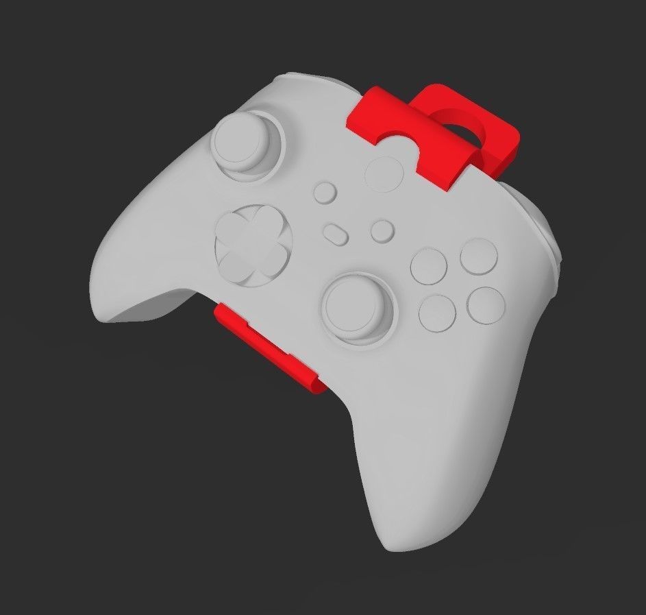 Xbox Controller Mount Loop Hanger Hoop 3D print model_5