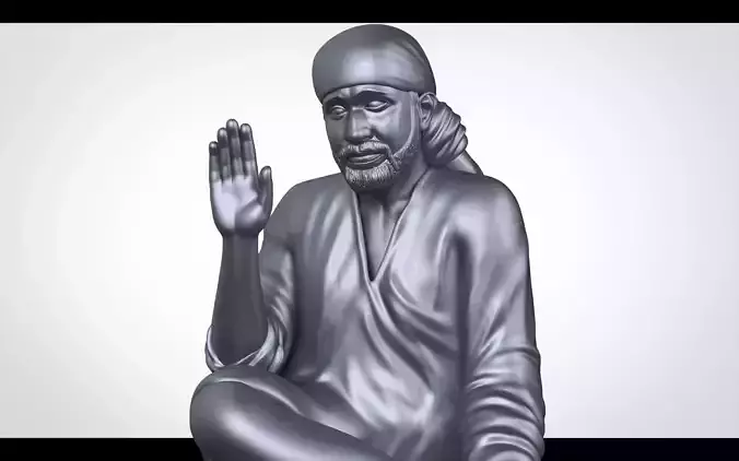 Saibaba 3d sculpture