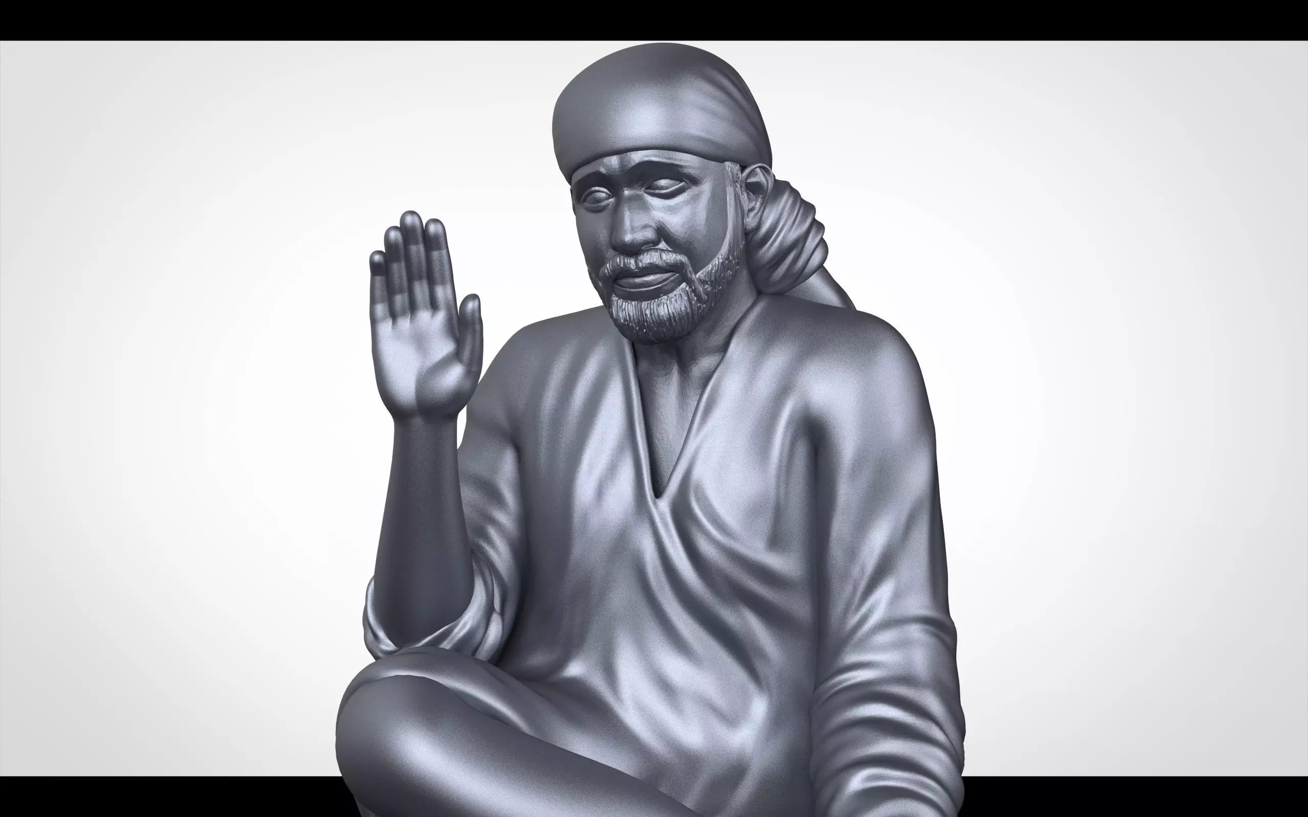 Saibaba 3d sculpture 3D print model