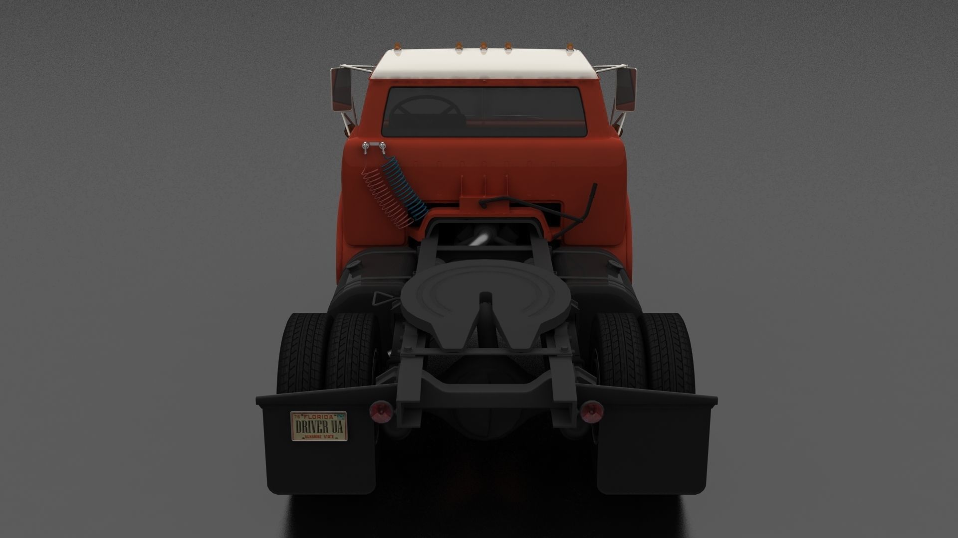 C-Series C-800 Semi Truck 1958 Low-poly 3D model_3