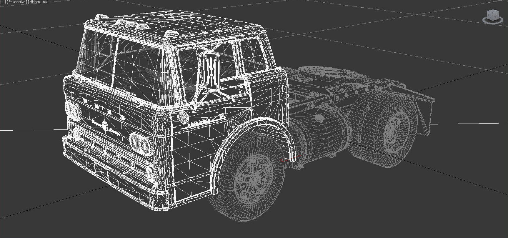 C-Series C-800 Semi Truck 1958 Low-poly 3D model_8