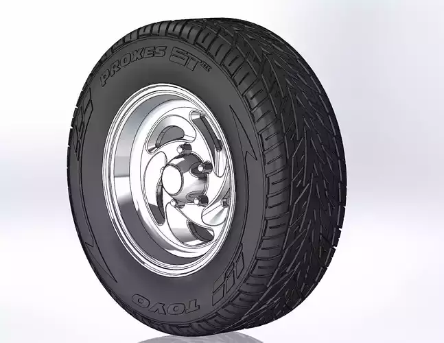 Wheels for scale model of truck F150 1993