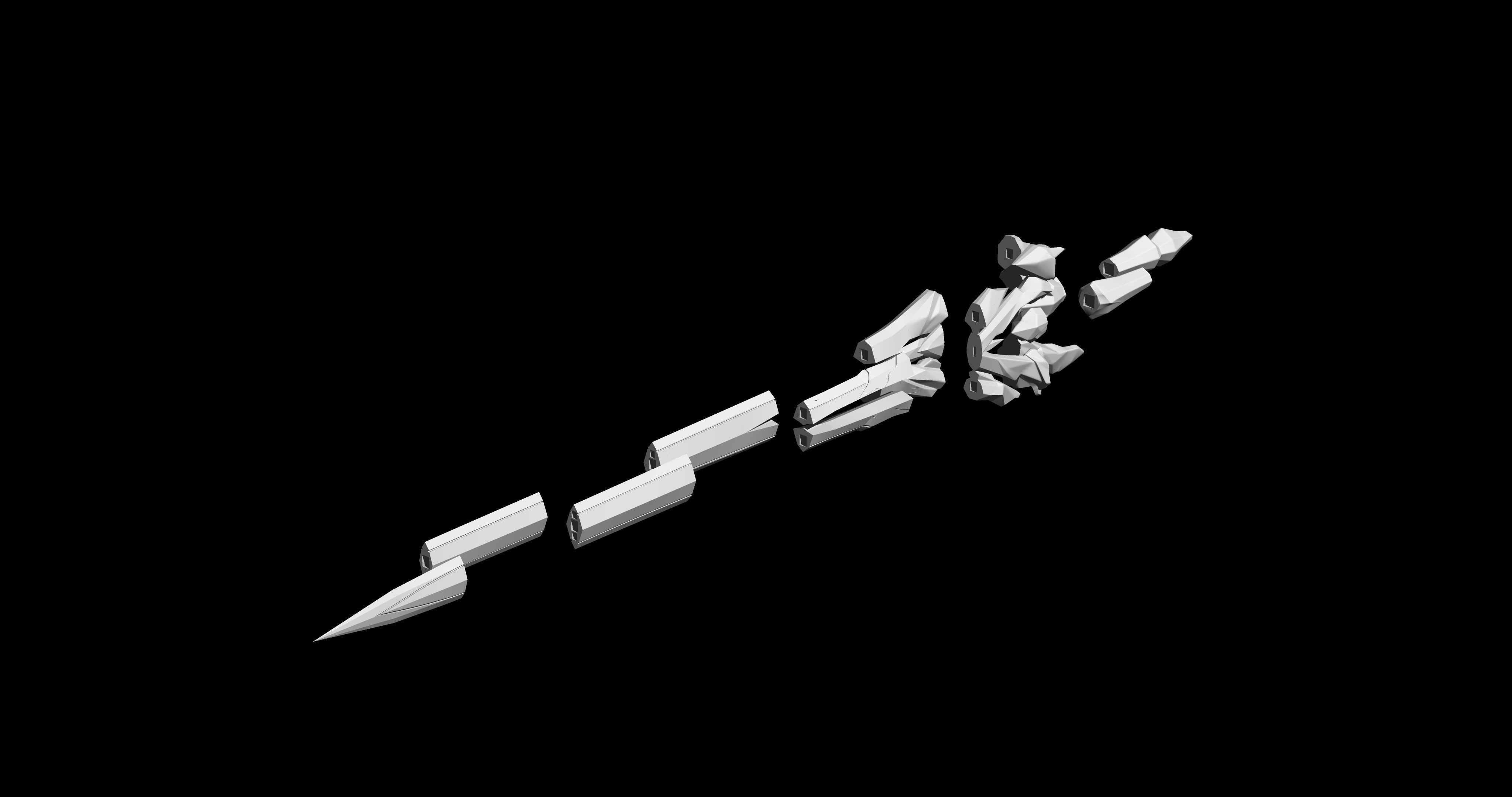 HONKAI STAR RAIL JINGLIU SWORD MODEL 3D PRINT 3D print model_14