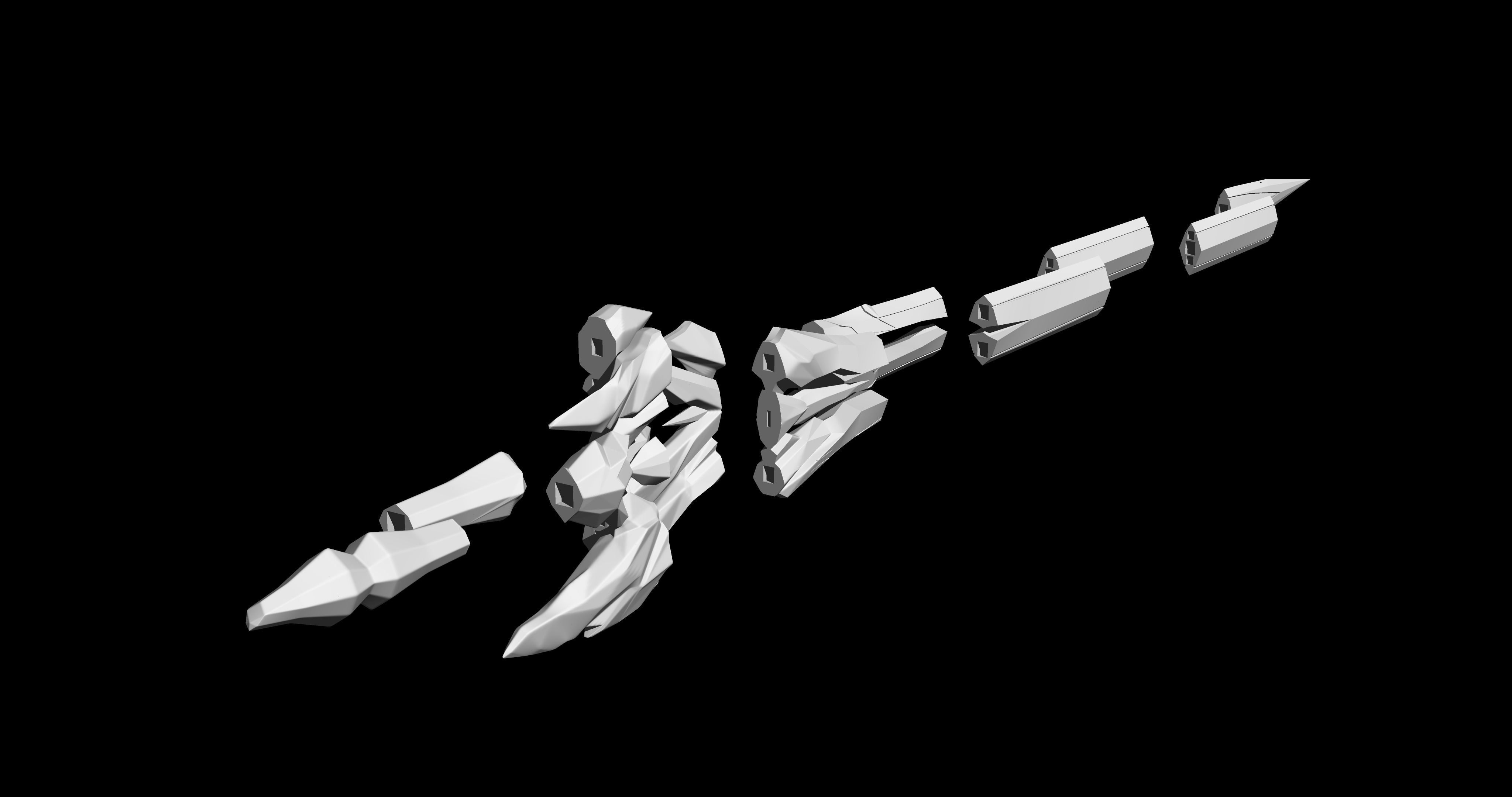 HONKAI STAR RAIL JINGLIU SWORD MODEL 3D PRINT 3D print model_12