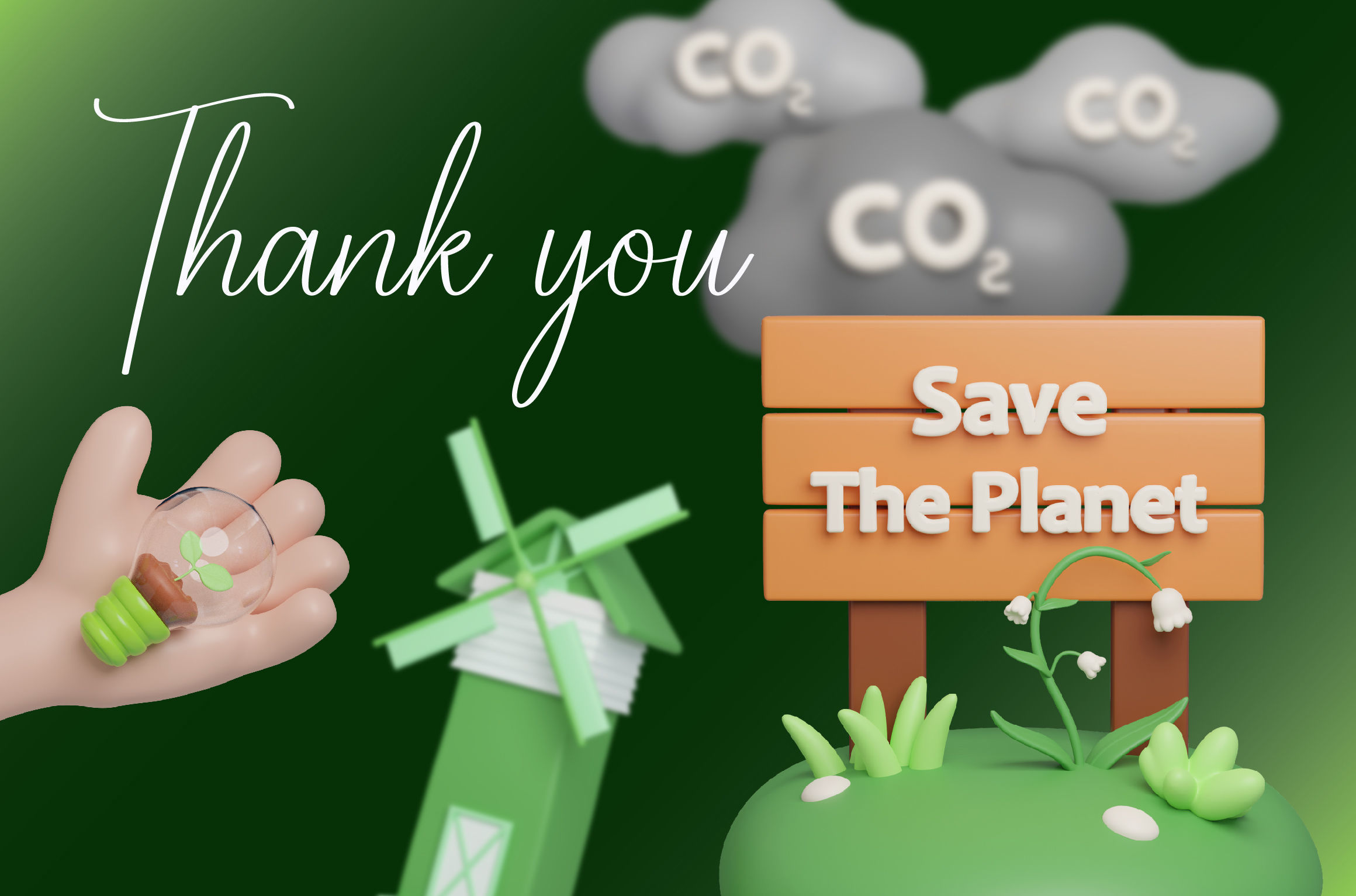 Earth Day Icon 3D Illustration 3D model 3D model_3