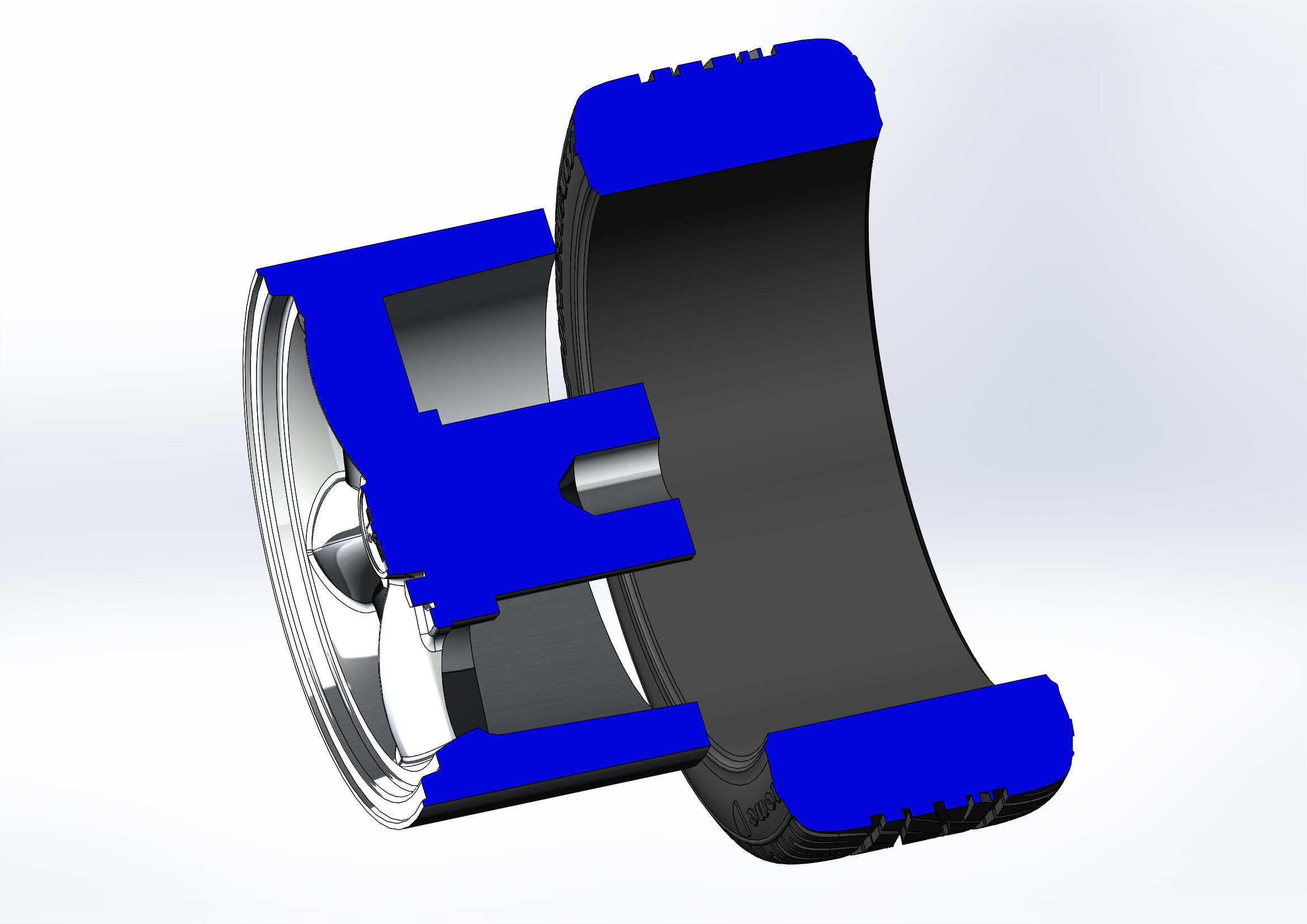 Wheels for scale model of american sportcar 1994-2004 3D print model_6