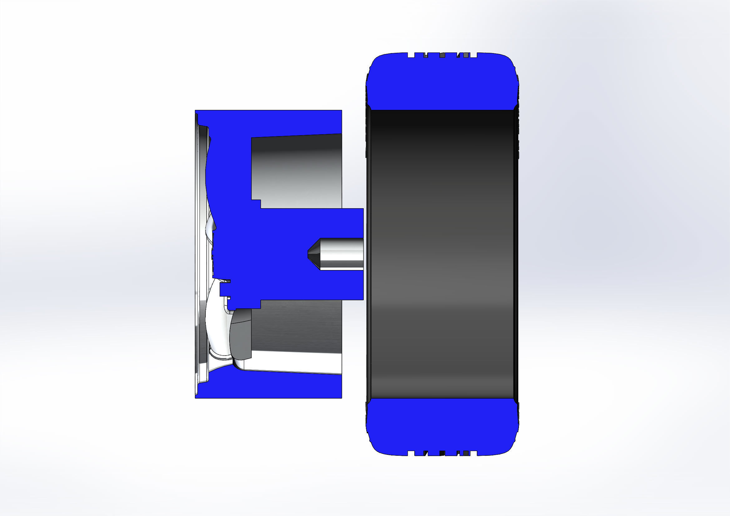 Wheels for scale model of american sportcar 1994-2004 3D print model_4