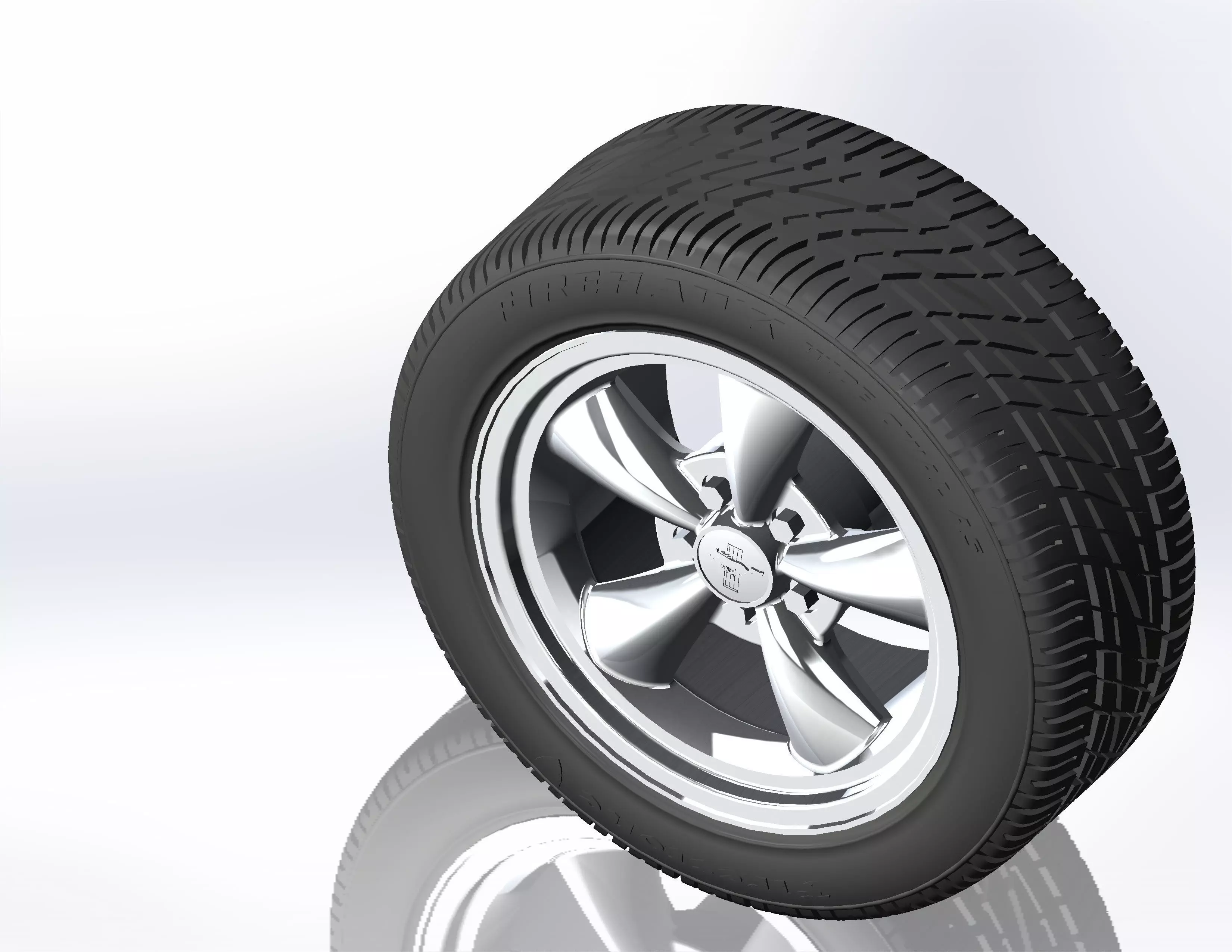 Wheels for scale model of american sportcar 1994-2004 3D print model_0