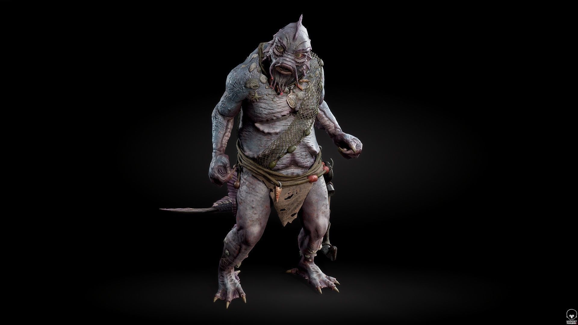 SeaMonster Low-poly 3D model_20