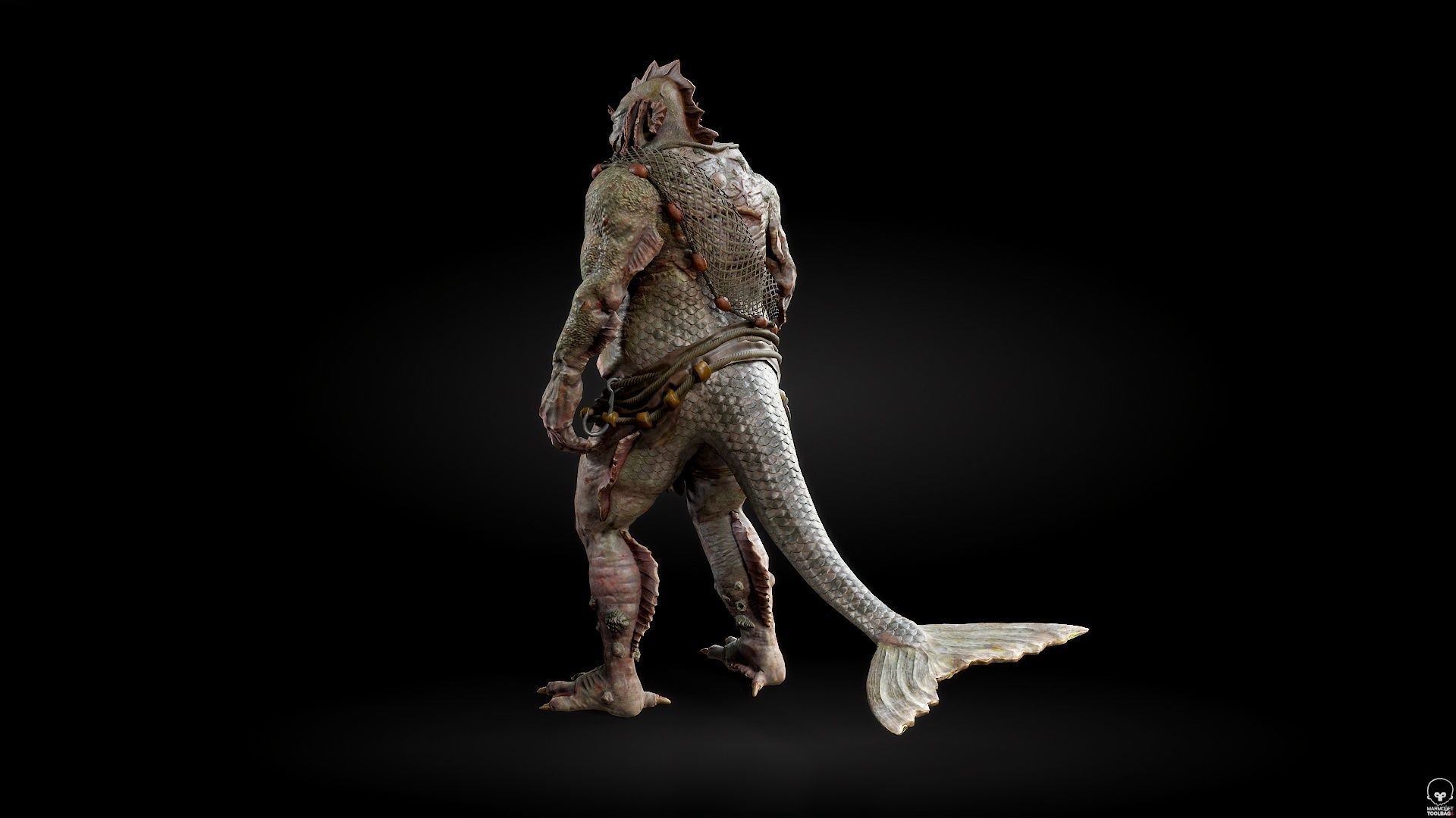 SeaMonster Low-poly 3D model_13