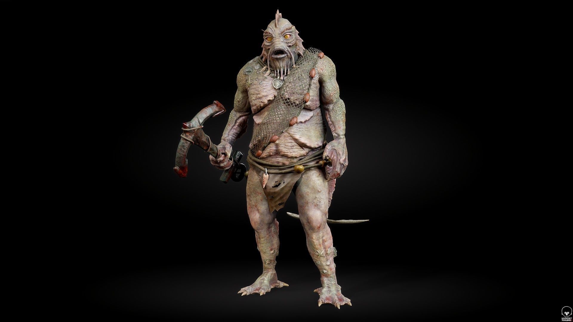 SeaMonster Low-poly 3D model_14