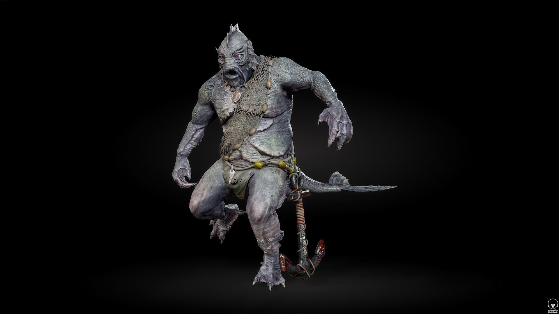 SeaMonster Low-poly 3D model_19