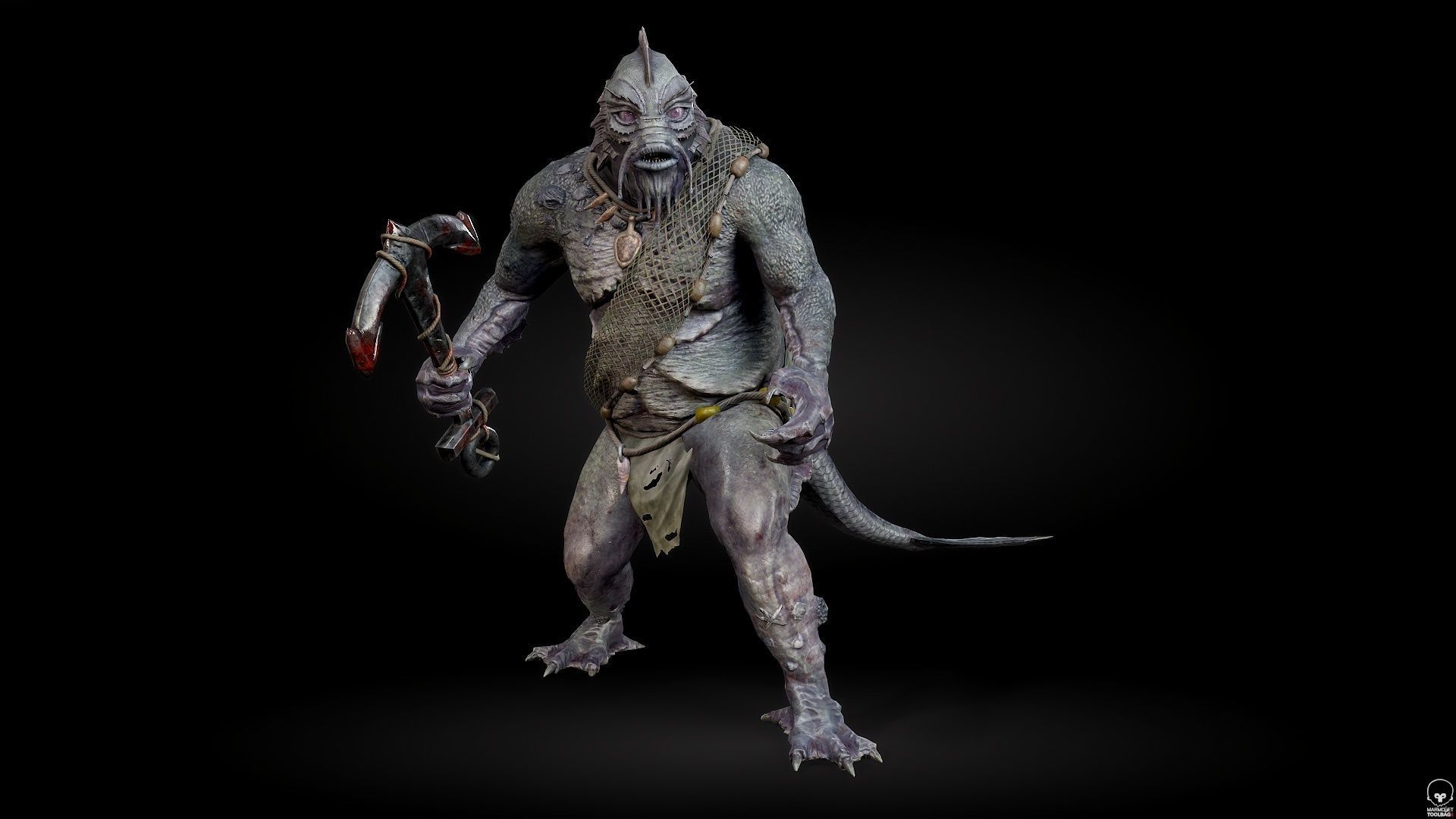 SeaMonster Low-poly 3D model_18