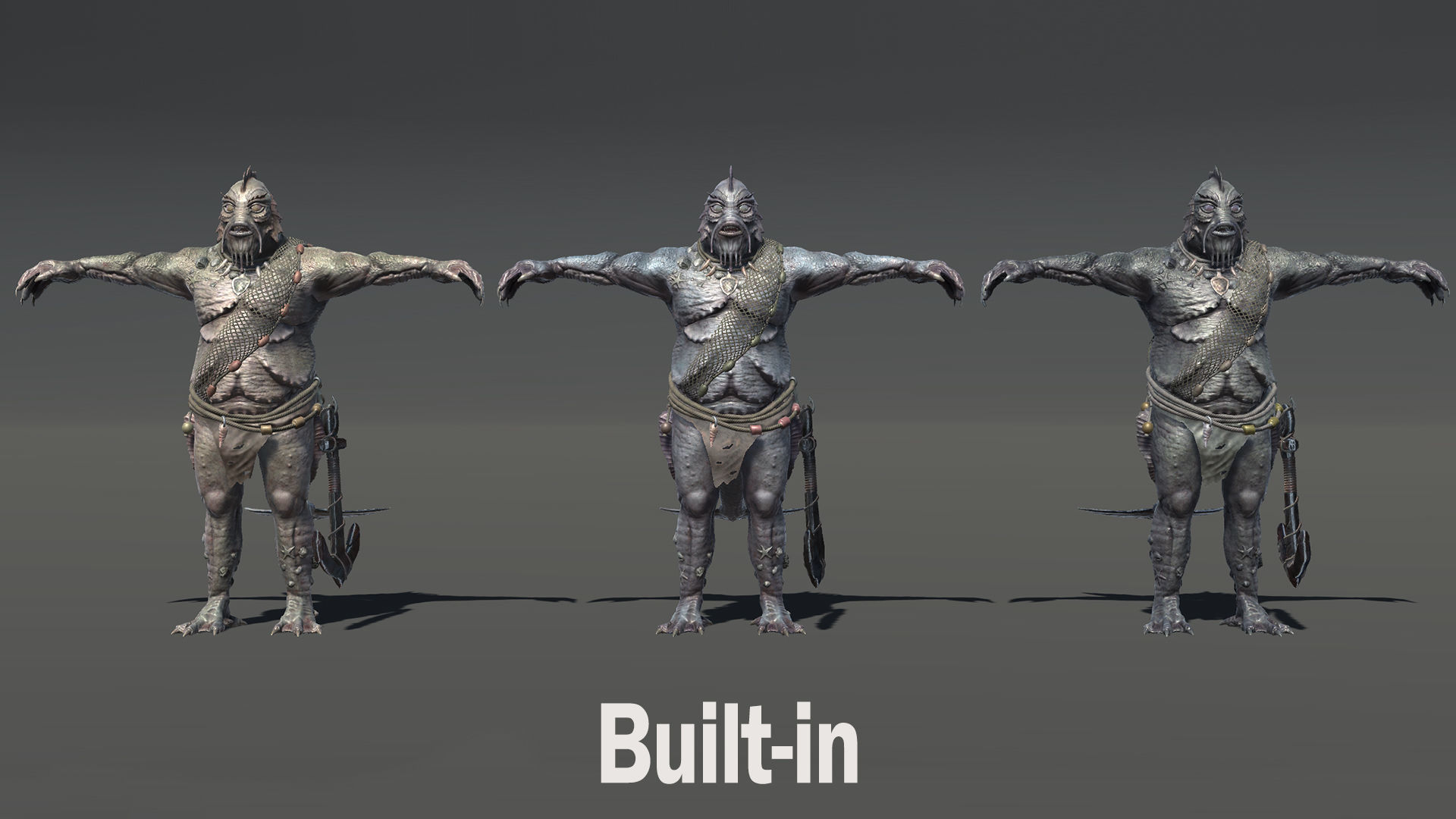 SeaMonster Low-poly 3D model_30